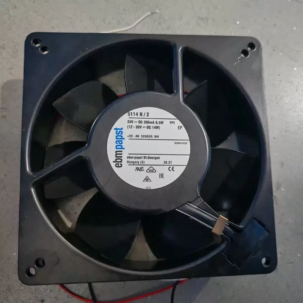 5114N/2 ebmpapst 24VDC 135x135x38mm Metal Axial Fan