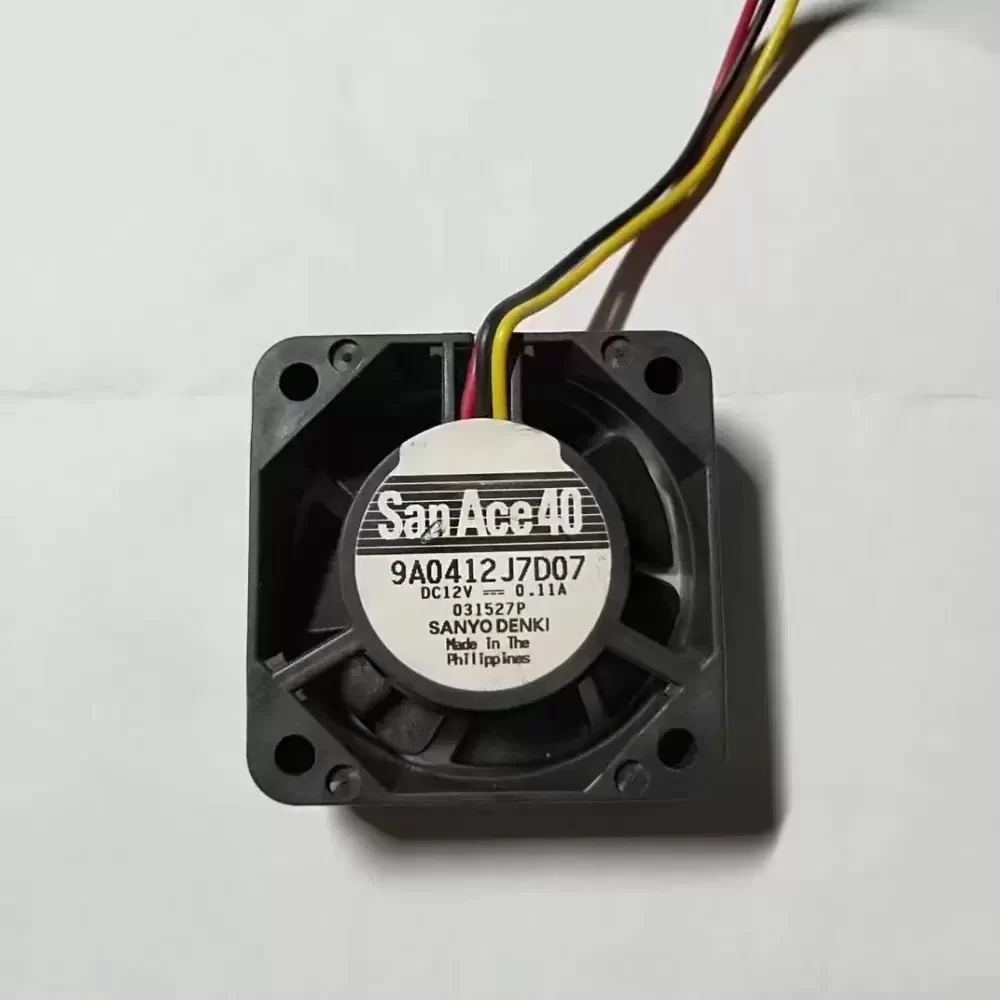 9A0412J7D07 Sanyo Denki 12VDC 40x40x15mm Axial Fan