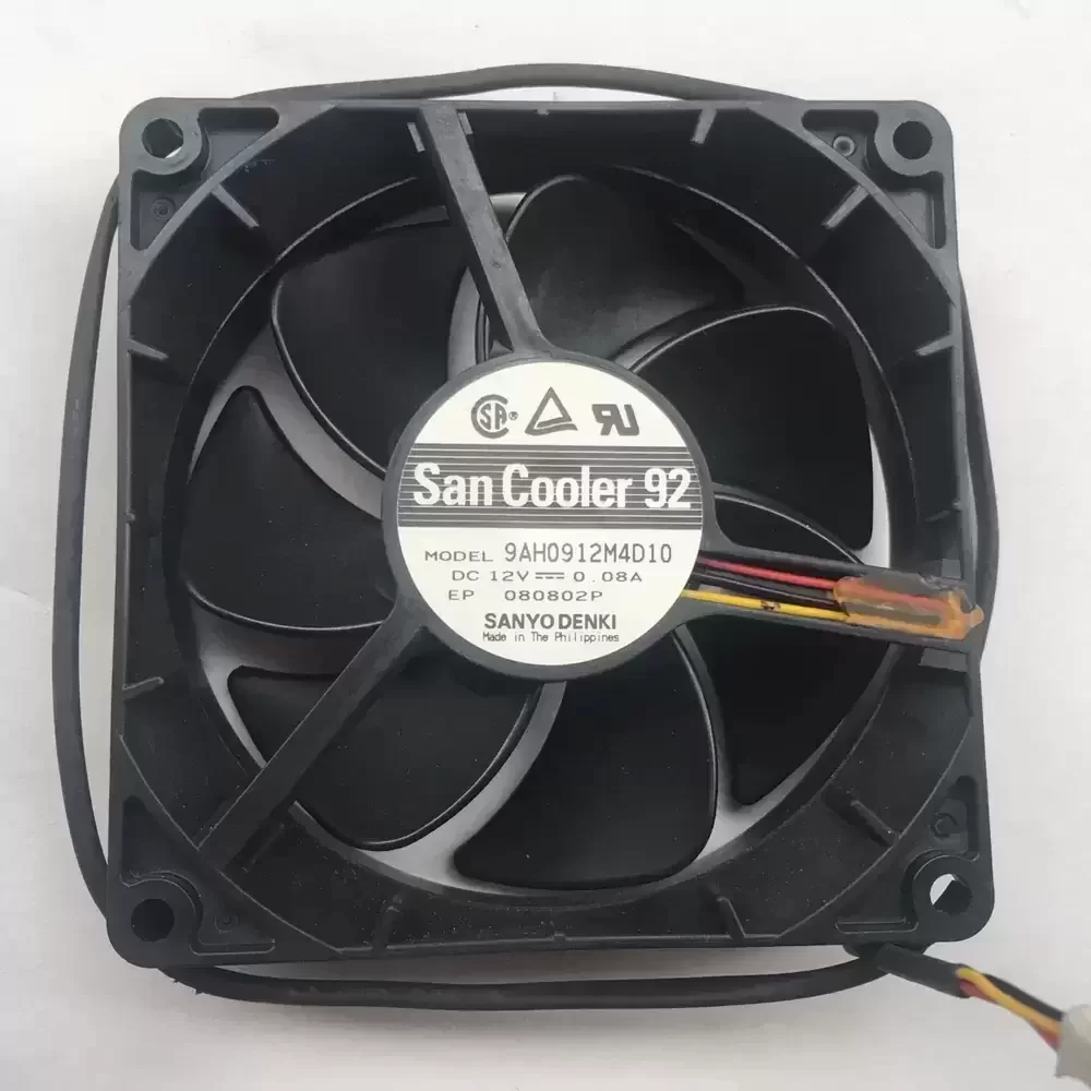 9AH0912M4D10 Sanyo Denki 12VDC 92x92x25mm Axial Fan