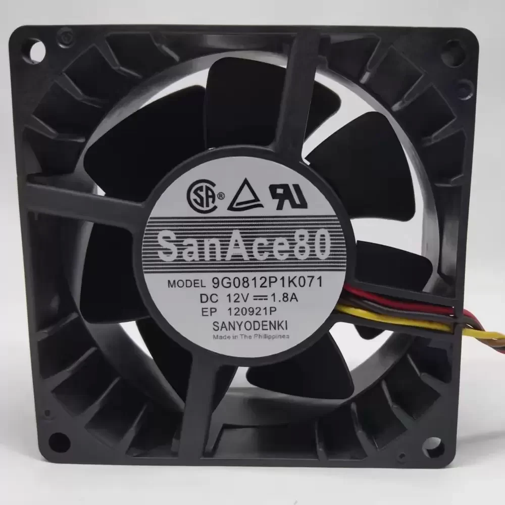 9G0812P1K071 Sanyo Denki 12VDC 80x38mm PWM Axial Fan