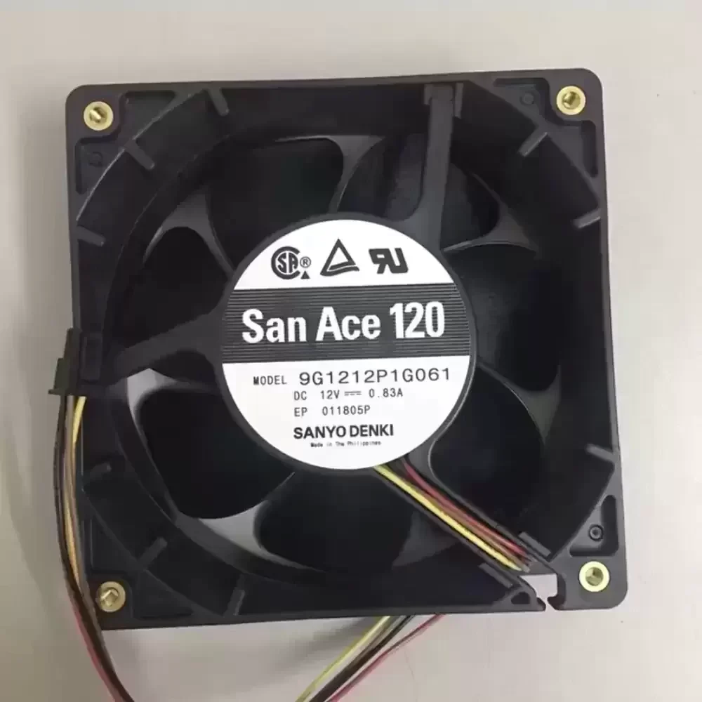 9G1212P1G061 Sanyo Denki 12VDC 120x120x38mm PWM Axial Fan
