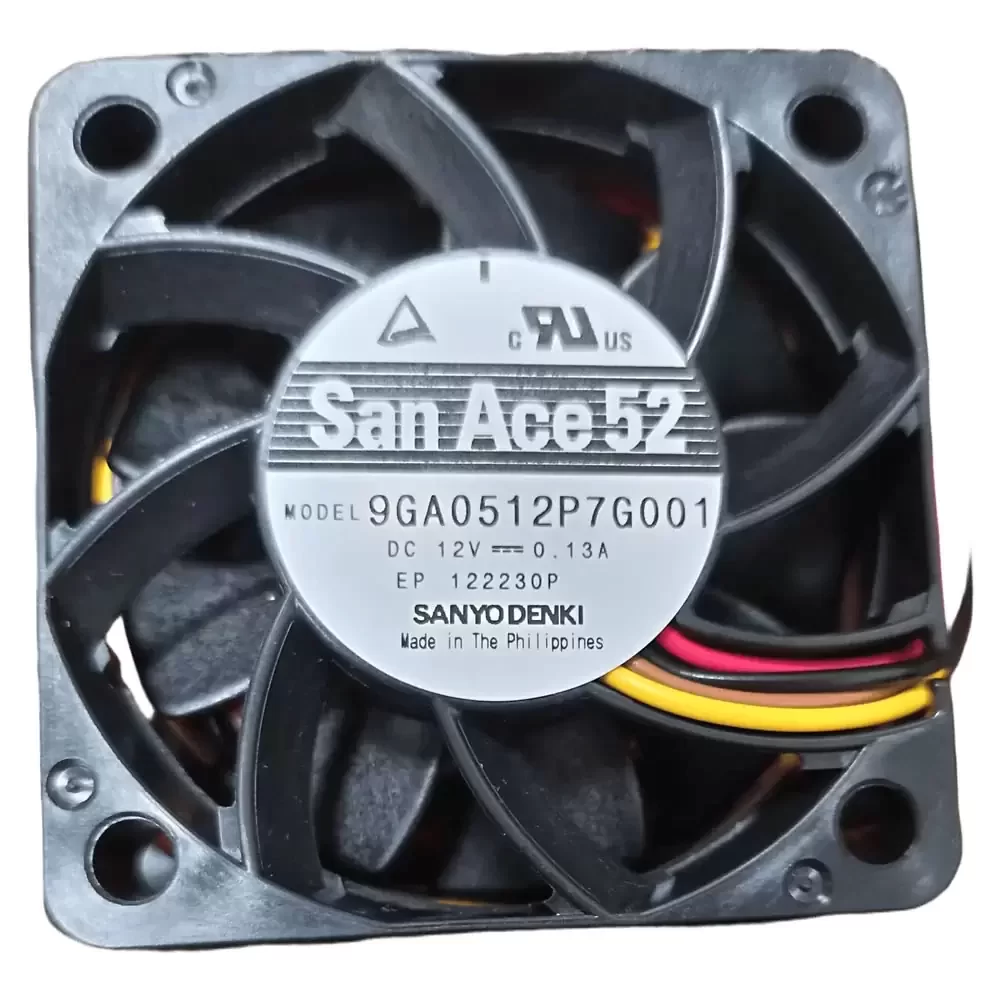 9GA0512P7G001 Sanyo Denki 12VDC 52x52x15mm Axial Fan