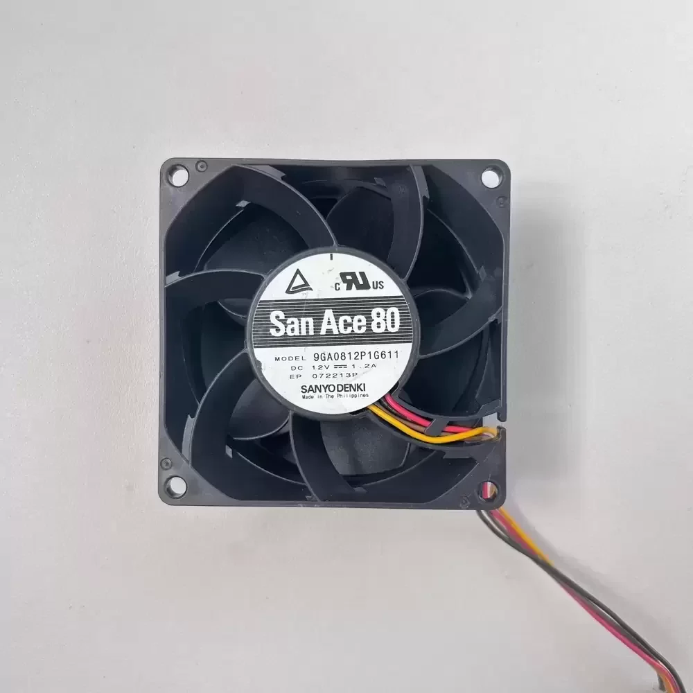 9GA0812P1G611 Sanyo Denki 12VDC 80x80x38mm PWM Axial Fan