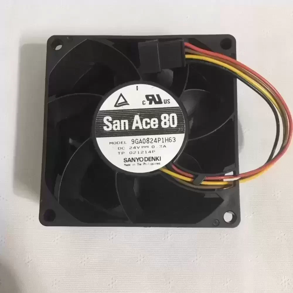 9GA0824P1H63 Sanyo Denki 24VDC 80x80x38mm PWM Axial Fan