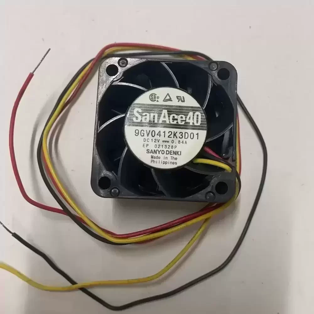 9GV0412K3D01 Sanyo Denki 12VDC 40mm 0.84A Axial Fan