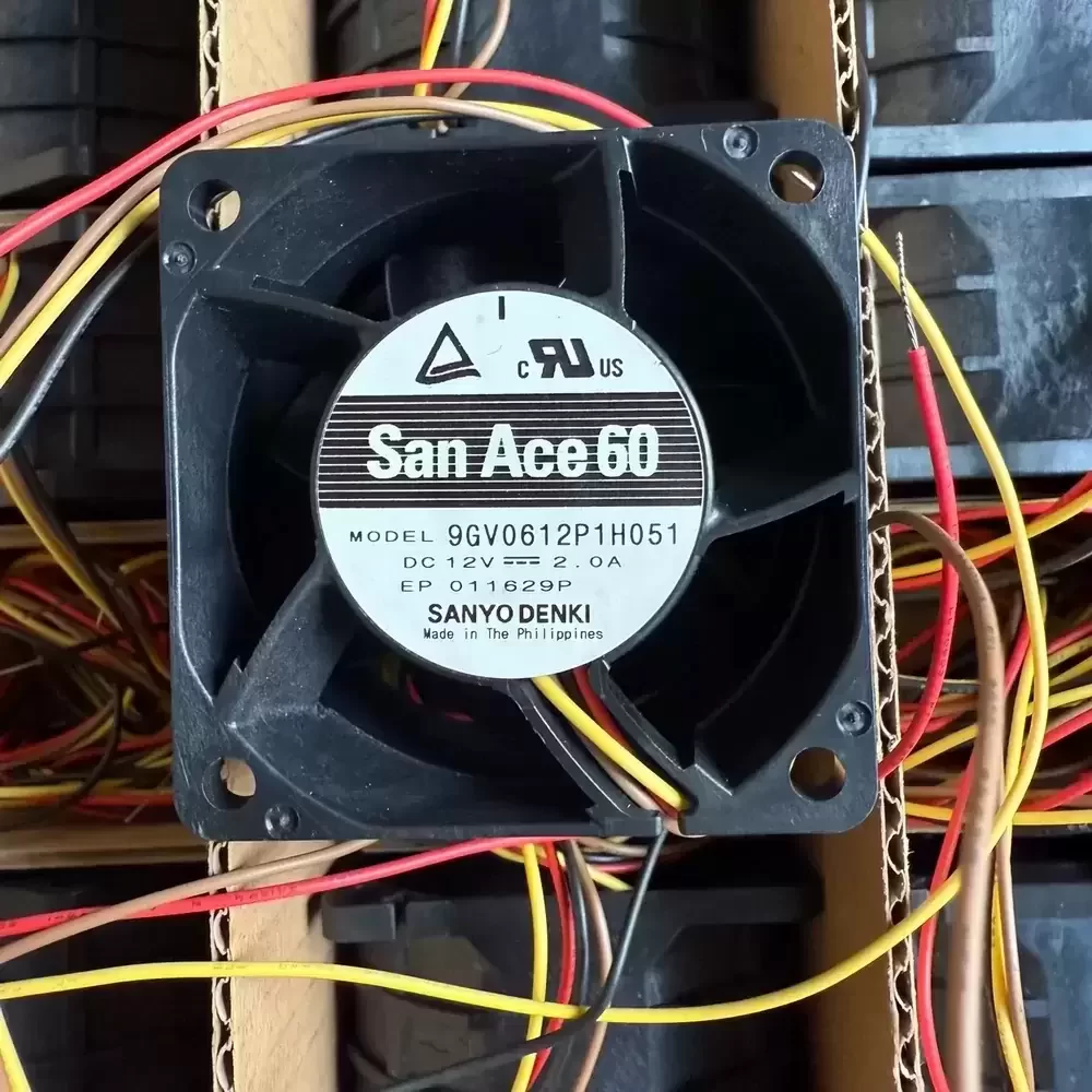 9GV0612P1H051 Sanyo Denki 12VDC 60x60x38mm Axial Fan