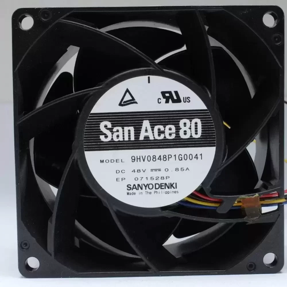 9HV0848P1G0041 Sanyo Denki 48VDC 0.85A 80x80x38mm Axial Fan