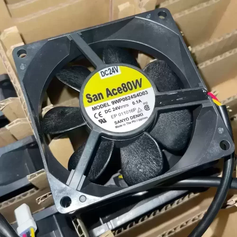 9WP0824S4D03 Sanyo Denki 24VDC 80x80x25mm Waterproof Axial Fan 9WP0824S4D03 Sanyo Denki 24VDC 80x80x25mm Waterproof Axial Fan