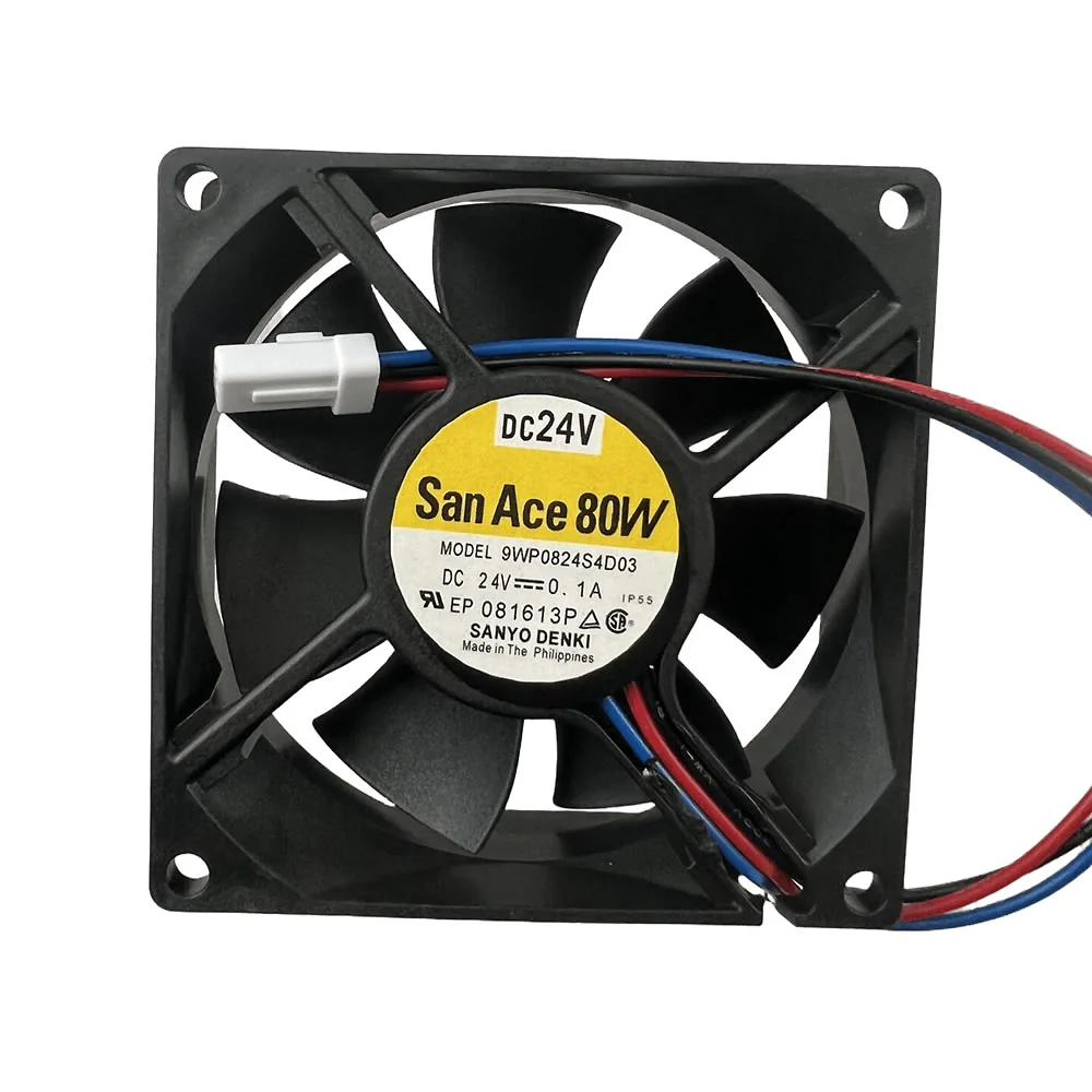9WP0824S4D03 Sanyo Denki 24VDC 80x80x25mm Waterproof Axial Fan