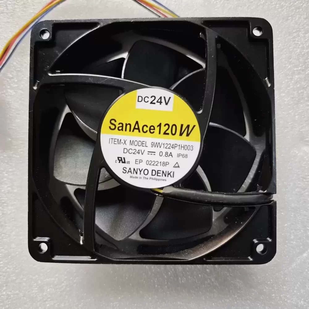 9WV1224P1H003 Sanyo Denki 24VDC 120mm IP68 Axial Fan