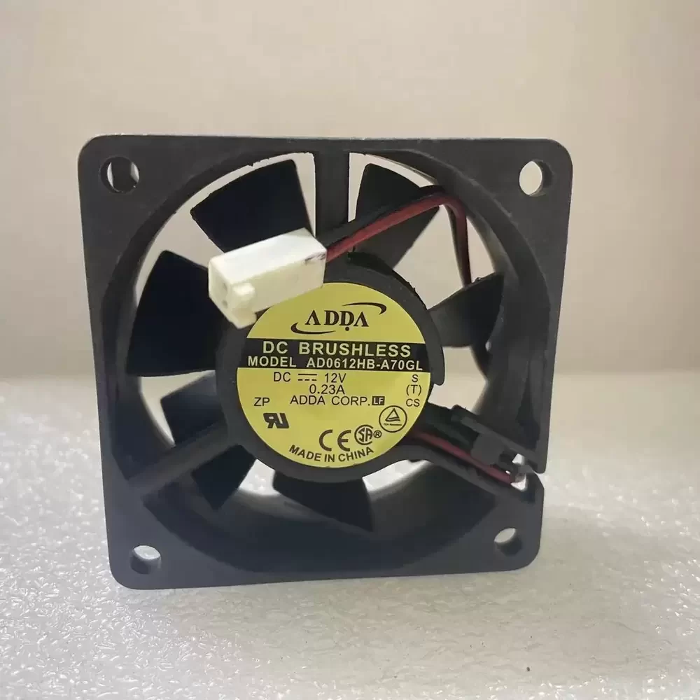 AD0612HB-A70GL ADDA 12VDC 60x60x25mm 2-Wire Axial Fan