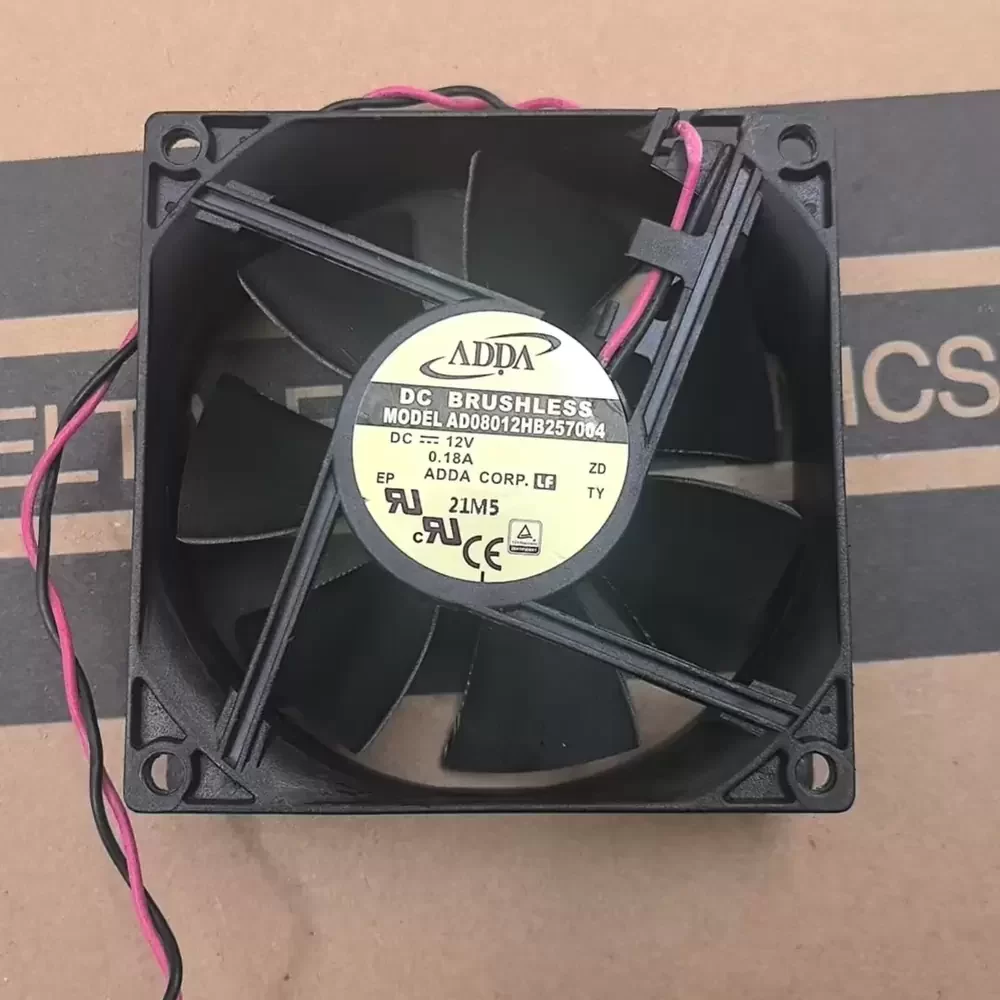 AD08012HB257004 ADDA 12VDC 0.18A 80x80x25mm Axial Fan