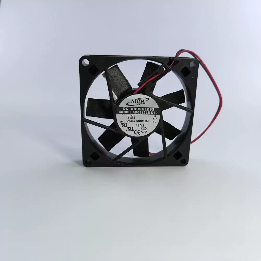 AD0812LB-D70 ADDA 12VDC 80x80x15mm Low Noise Axial Fan