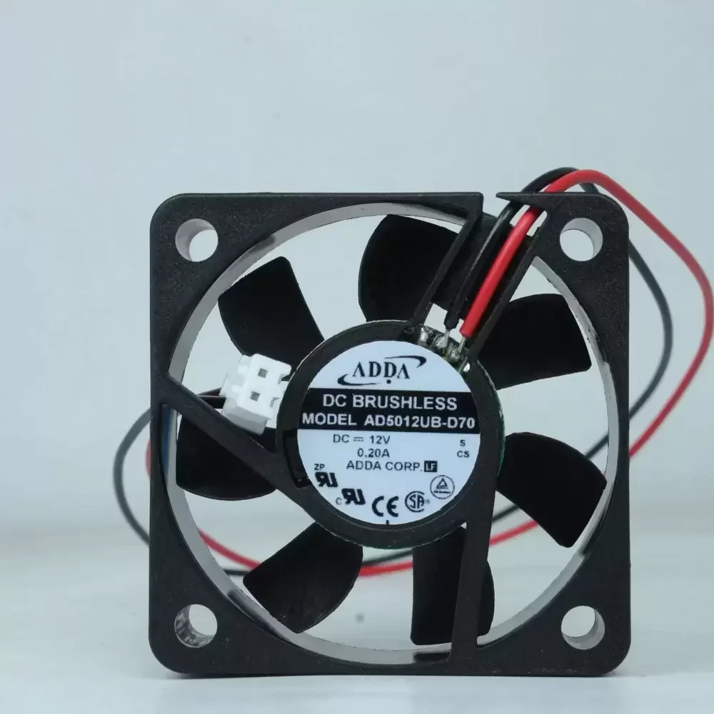 AD5012UB-D70 ADDA 12VDC 50x50x15mm Dual Ball Axial Fan