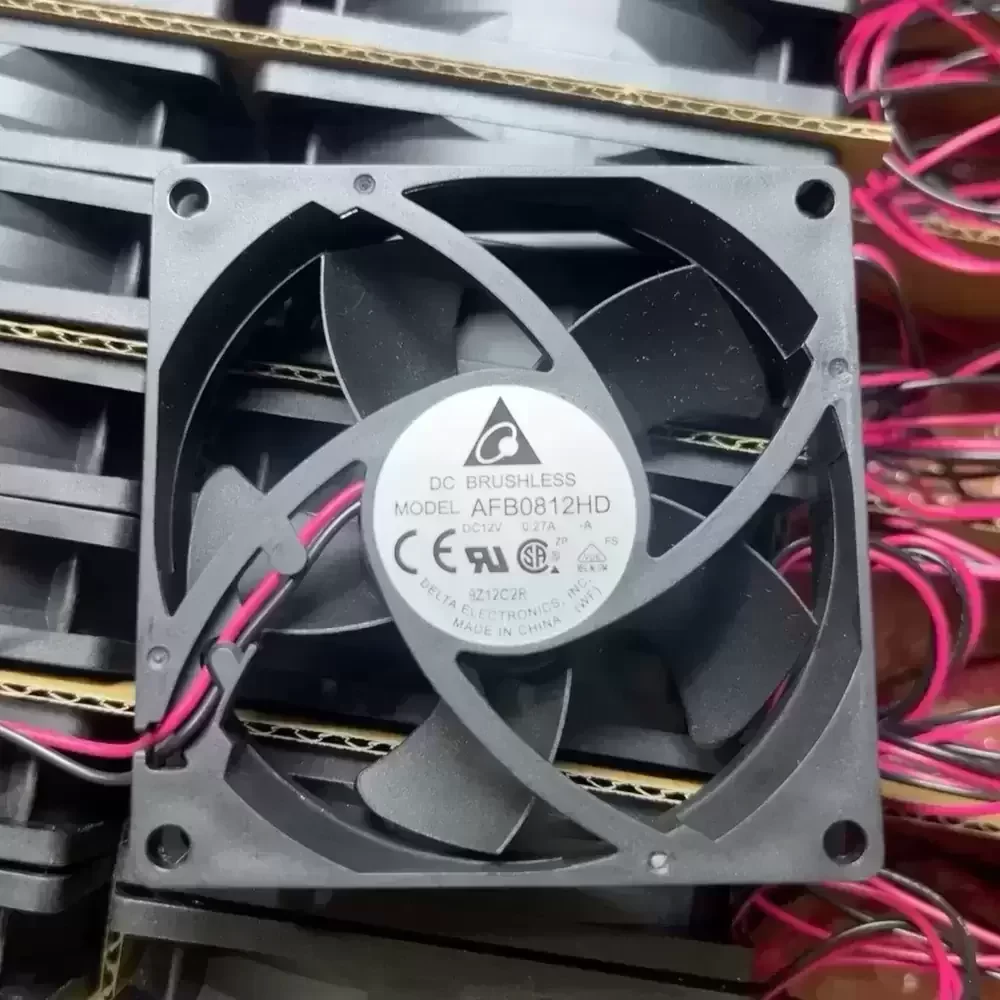 AFB0812HD-A Delta 12VDC 80x80x20mm 2-Wire Axial Fan