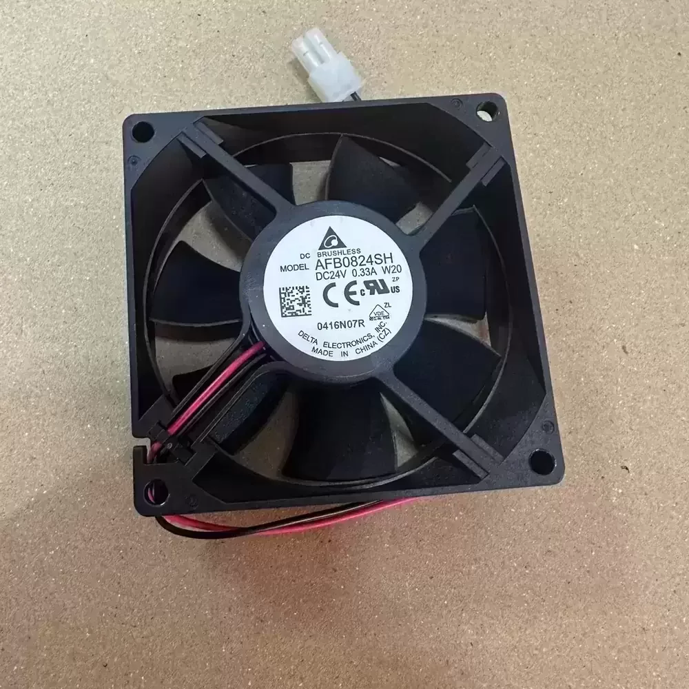 AFB0824SH-W20 Delta 24VDC 80x80x25mm 2-Wire Axial Fan