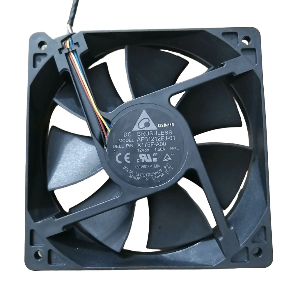 AFB1212EJ-01HGU Delta 12VDC 120x120x25mm PWM Axial Fan