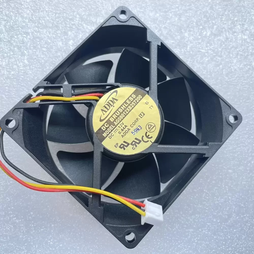 AG08012XB257200 ADDA 12VDC 0.44A 80x80x25mm Axial Fan AG08012XB257200 ADDA 12VDC 0.44A 80x80x25mm Axial Fan