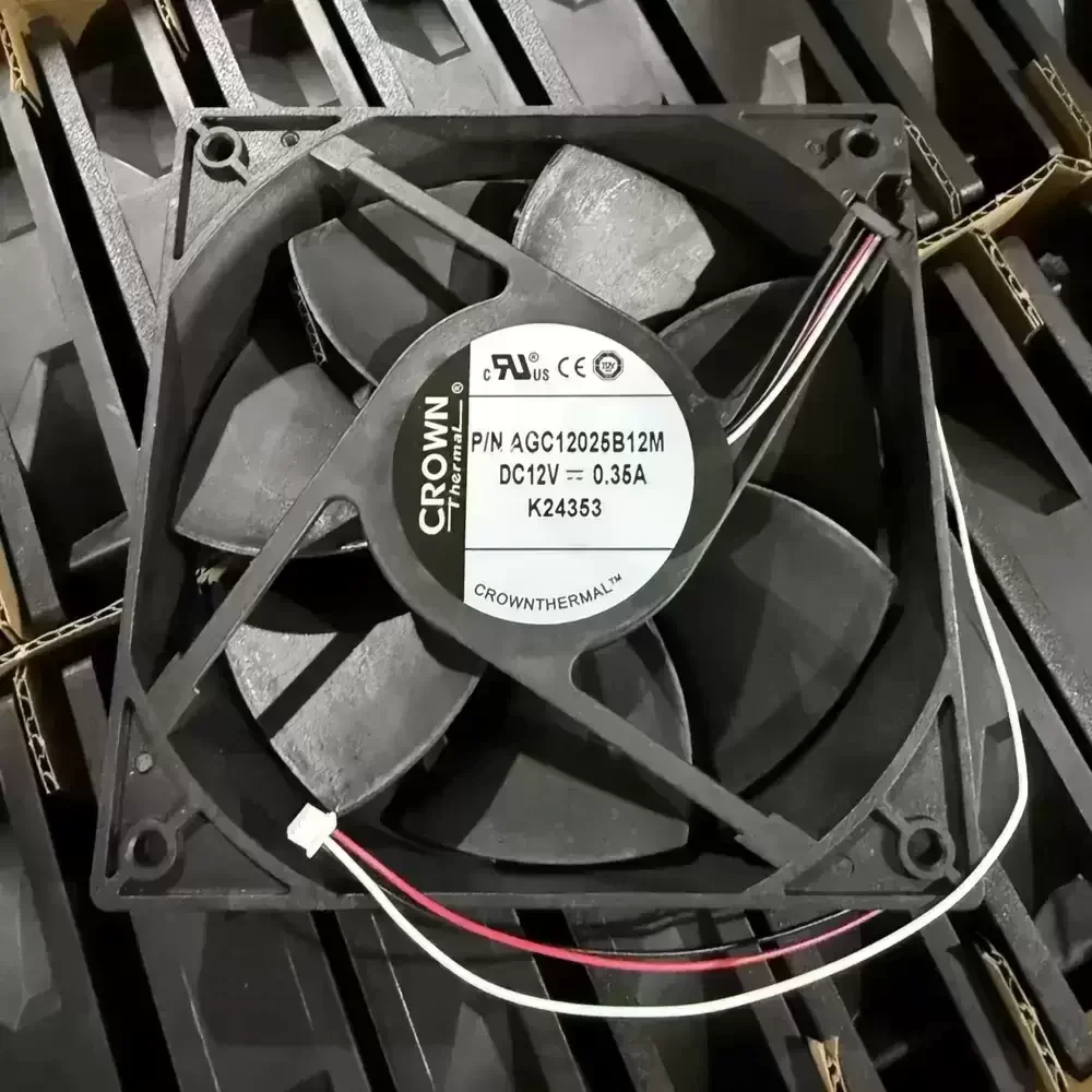 AGC12025B12M CROWN 12VDC 0.35A 120x120x25mm Axial Fan