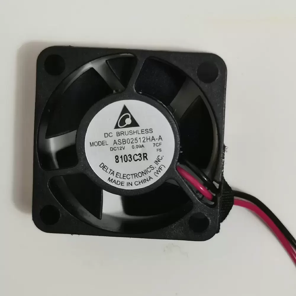 ASB02512HA-A7CF Delta 12VDC 25x25x10mm 2-Wire Axial Fan