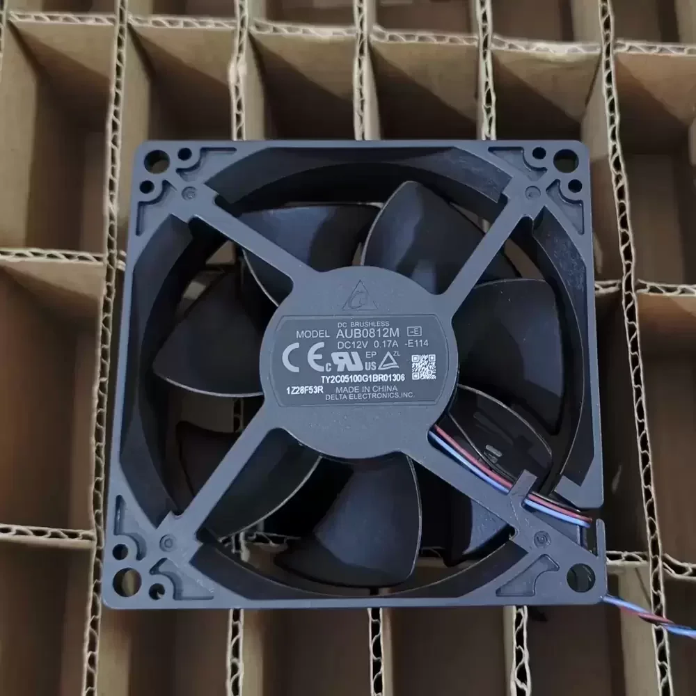 AUB0812M-E114 Delta 12VDC 0.17A 80x80x25mm Axial Fan