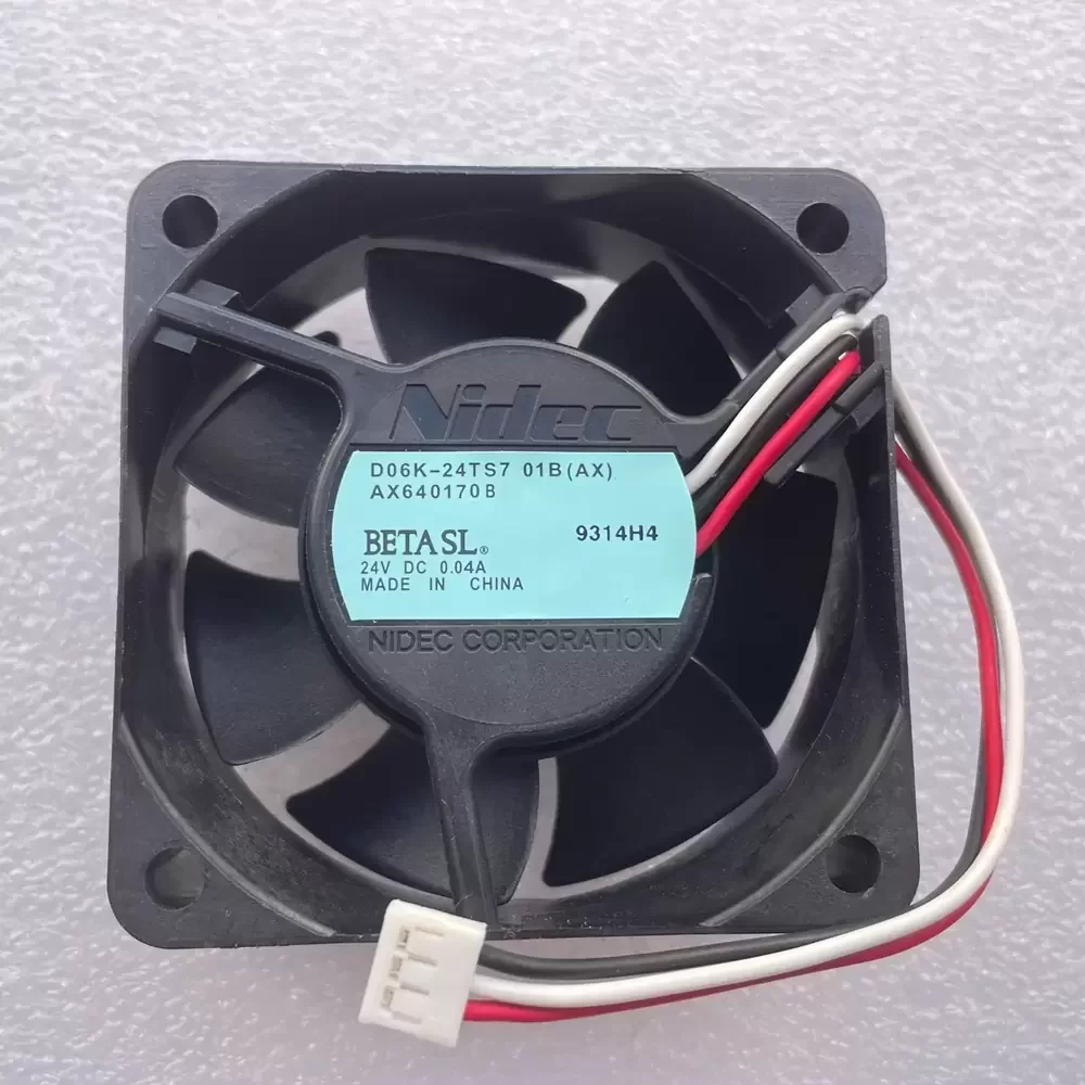 D06K-24TS7 01B Nidec 24VDC 60x60x25mm Silent Axial Fan