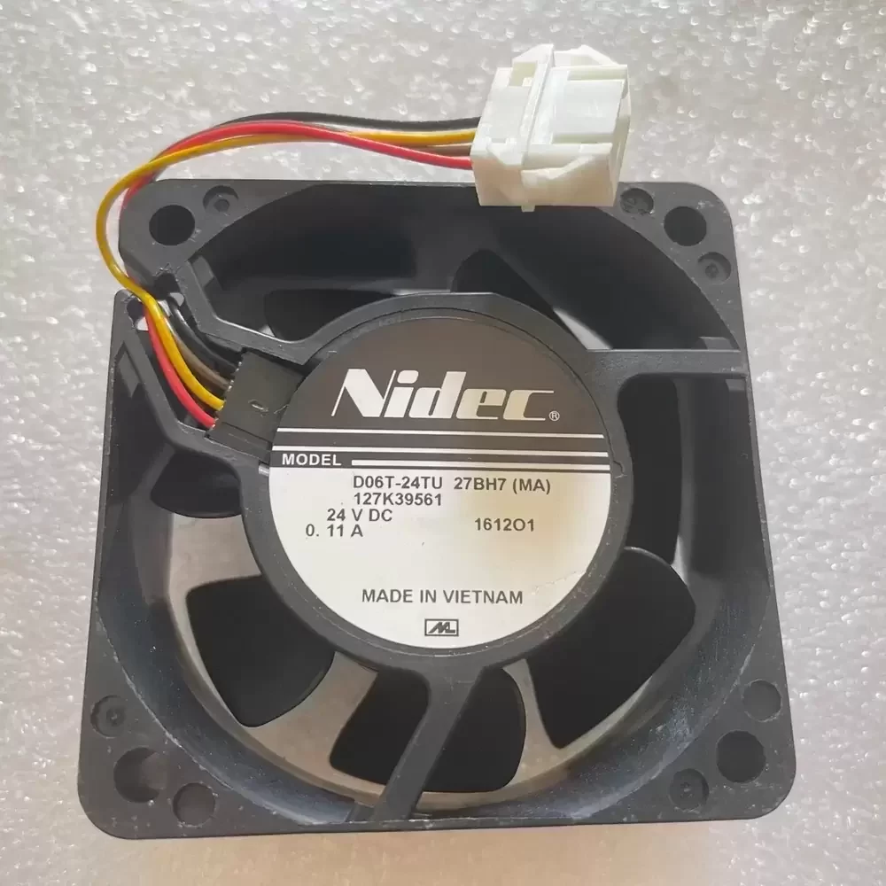 D06T-24TU 27BH7(MA) Nidec 24VDC 60x60x25mm 4-Wire Axial Fan