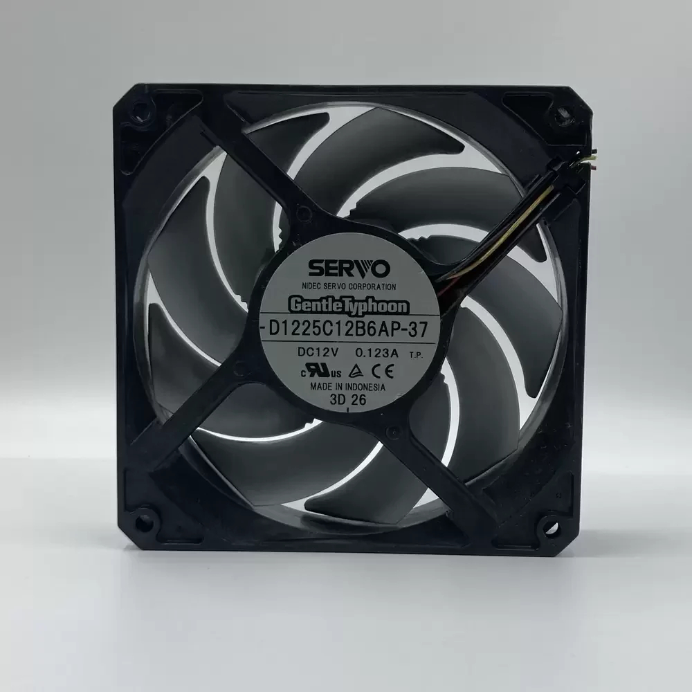 D1225C12B6AP-37 Nidec Servo 12VDC 120mm Silent Axial Fan