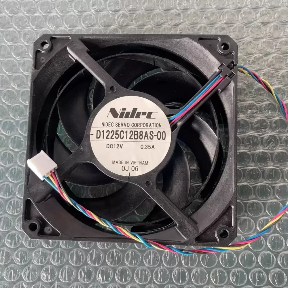 D1225C12B8AS-00 Nidec 12VDC 120x120x25mm 4-Wire Axial Fan