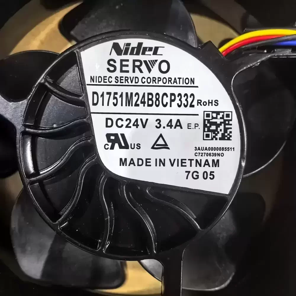 D1751M24B8CP332 Nidec SERVO 24VDC 172x51mm Axial Fan D1751M24B8CP332 Nidec SERVO 24VDC 172x51mm Axial Fan