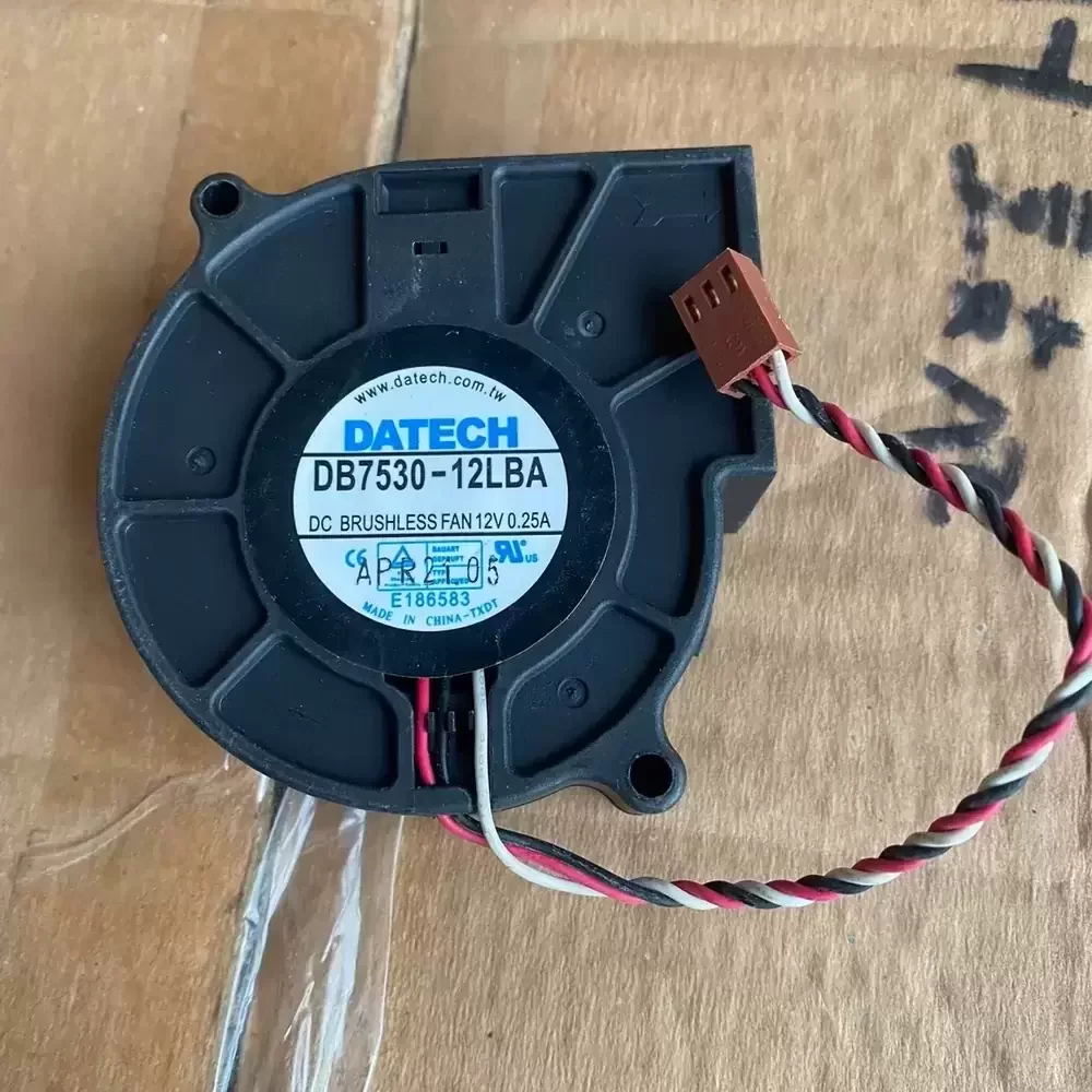 DB7530-12LBA DATECH 12VDC 75x75x30mm Blower Fan