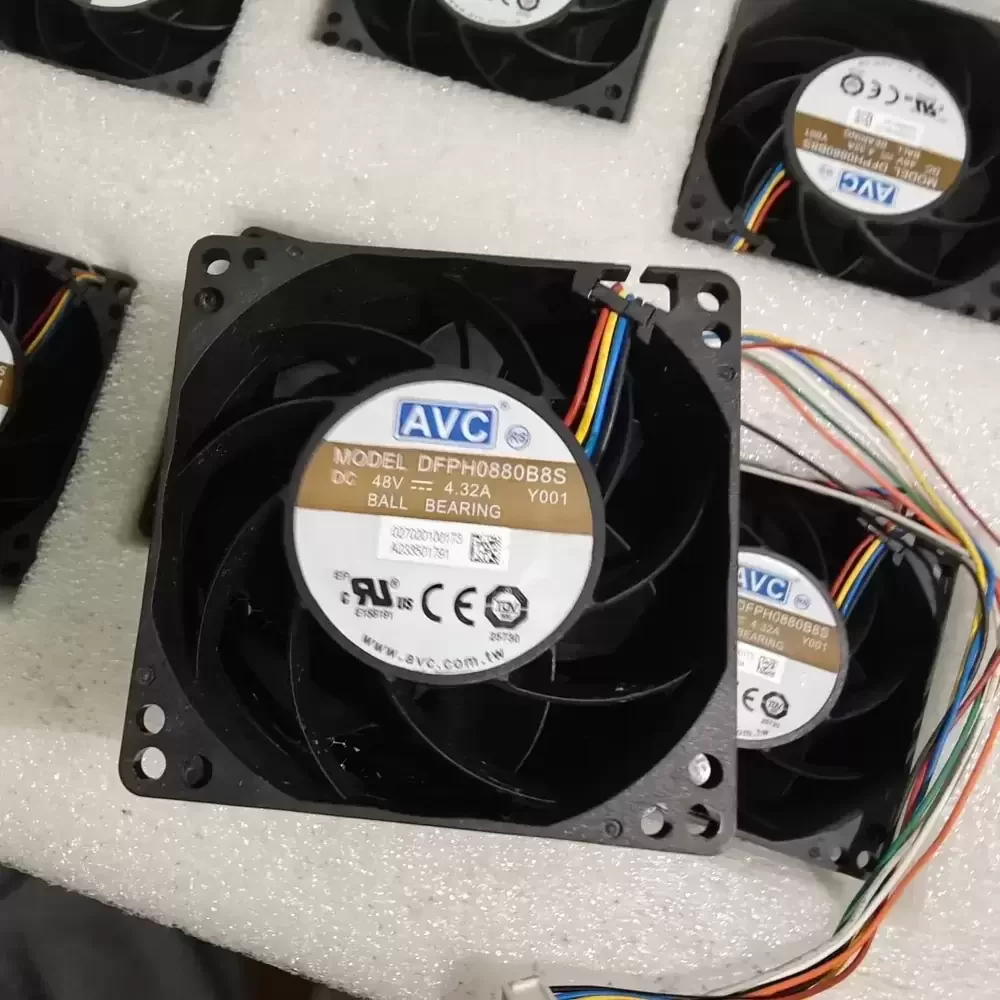 DFPH0880B8S-Y001 AVC 48VDC 4.32A 80x80x38mm Cooling Fan DFPH0880B8S-Y001 AVC 48VDC 4.32A 80x80x38mm Cooling Fan