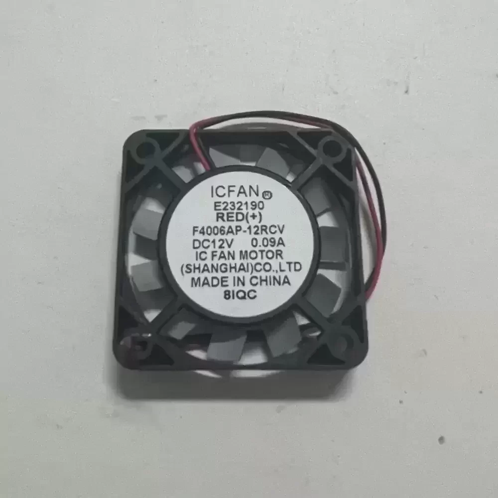 F4006AP-12RCV ICFAN 12VDC 40x40x6mm Low Noise Axial Fan