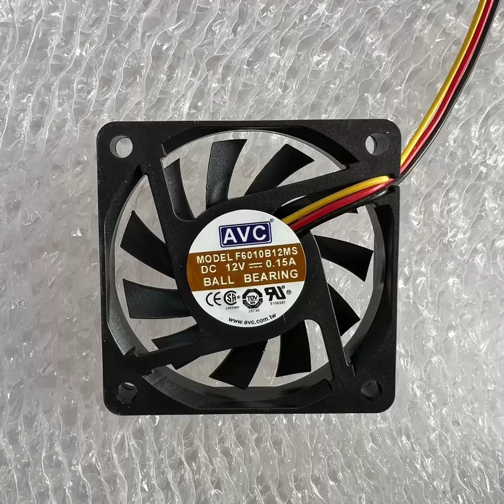 F6010B12MS AVC 12VDC 0.15A 60x60x10mm Tachometer Axial Fan