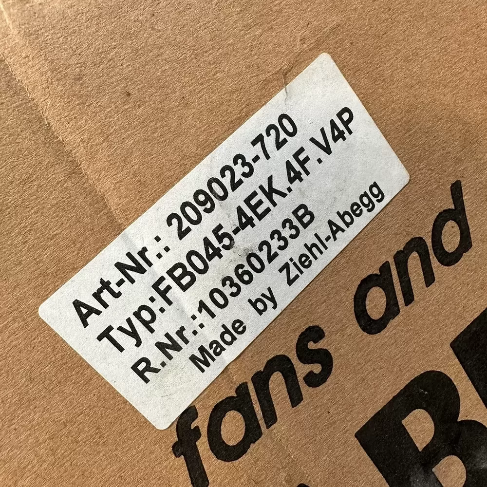 FB045-4EK.4F.V4P Ziehl-Abegg 230VAC 450mm Axial Fan FB045-4EK.4F.V4P Ziehl-Abegg 230VAC 450mm Axial Fan