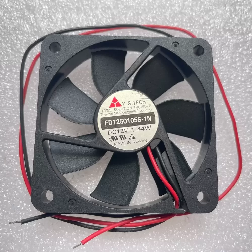 FD1260105S-1N Y.S.TECH 12VDC 60x60x10mm 1.44W Axial Fan