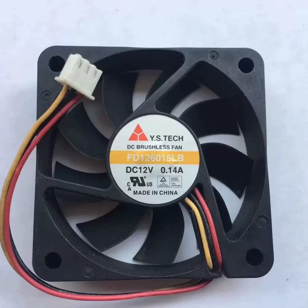 FD126015LB Y.S.TECH 12VDC 0.14A 60x60x15mm Axial Fan