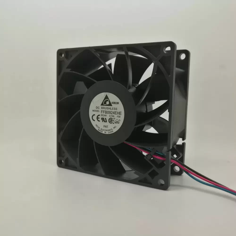 FFB0924EHE-F00 Delta 24VDC 0.75A 92x92x38mm Axial Fan FFB0924EHE-F00 Delta 24VDC 0.75A 92x92x38mm Axial Fan