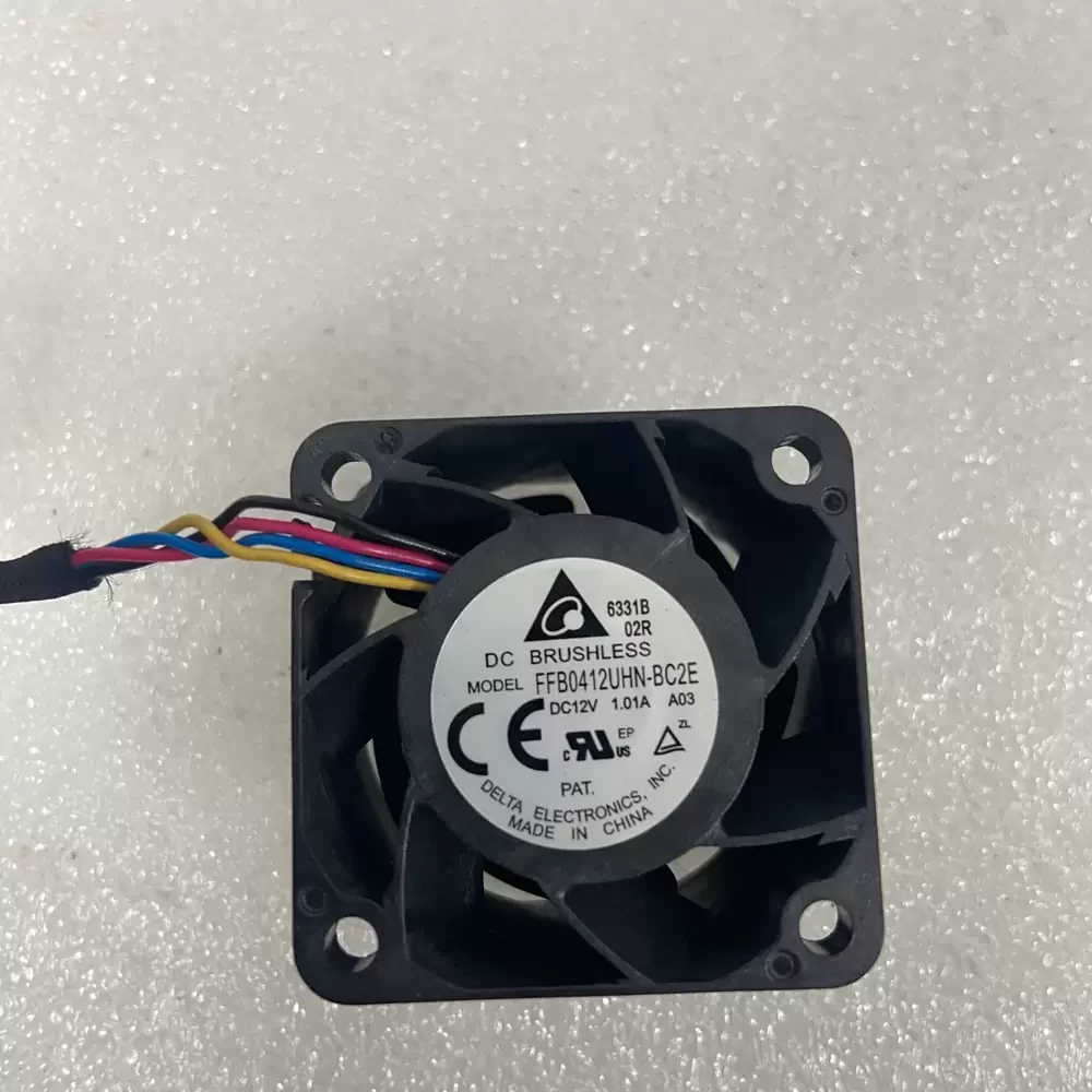 FFB412UHN-BC2EA03 Delta 12VDC 1.01A 40x40x28mm Axial Fan FFB412UHN-BC2EA03 Delta 12VDC 1.01A 40x40x28mm Axial Fan