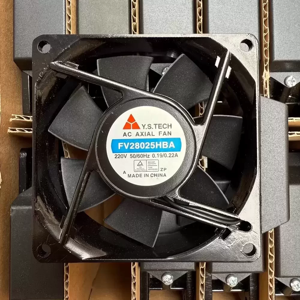 FV28025HBA Y.S.TECH 220VAC 280x280x25mm Capacitor Axial Fan