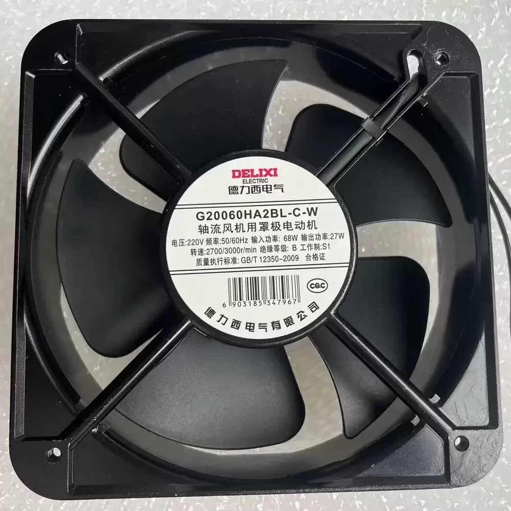 G20060HA2BL-C-W DELIXI 220VAC 200x200x60mm Axial Fan