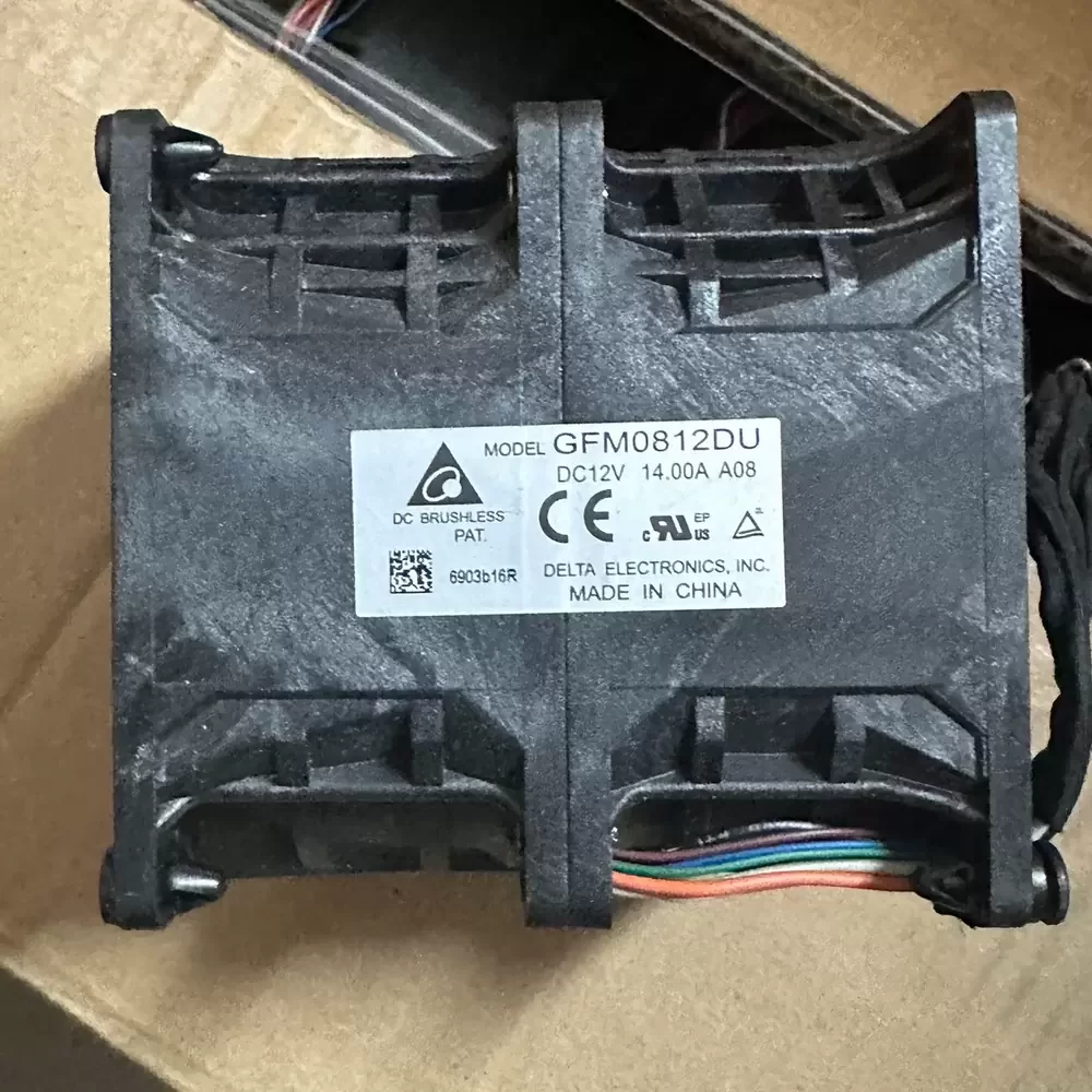 GFM0812DU-A08 Delta 12VDC 80x80x80mm Dual Rotor Axial Fan