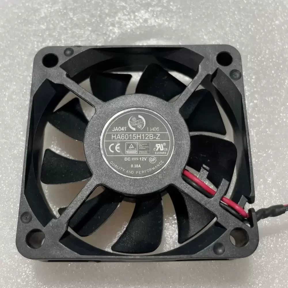 HA6015H12B-Z Hong Hua 12VDC 60x60x15mm Axial Cooling Fan