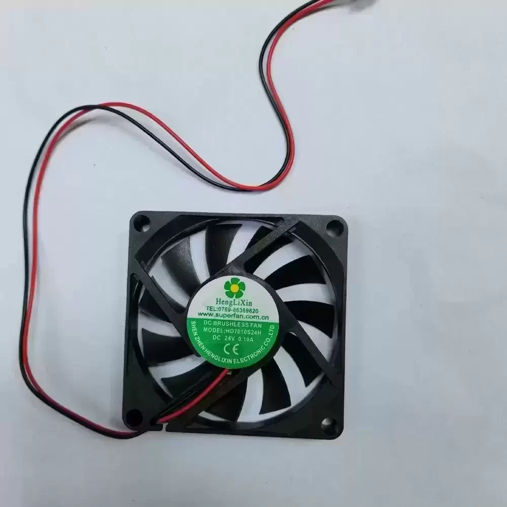 HD7010S24H Henglixin 24VDC 0.10A 70x70x10mm Axial Fan