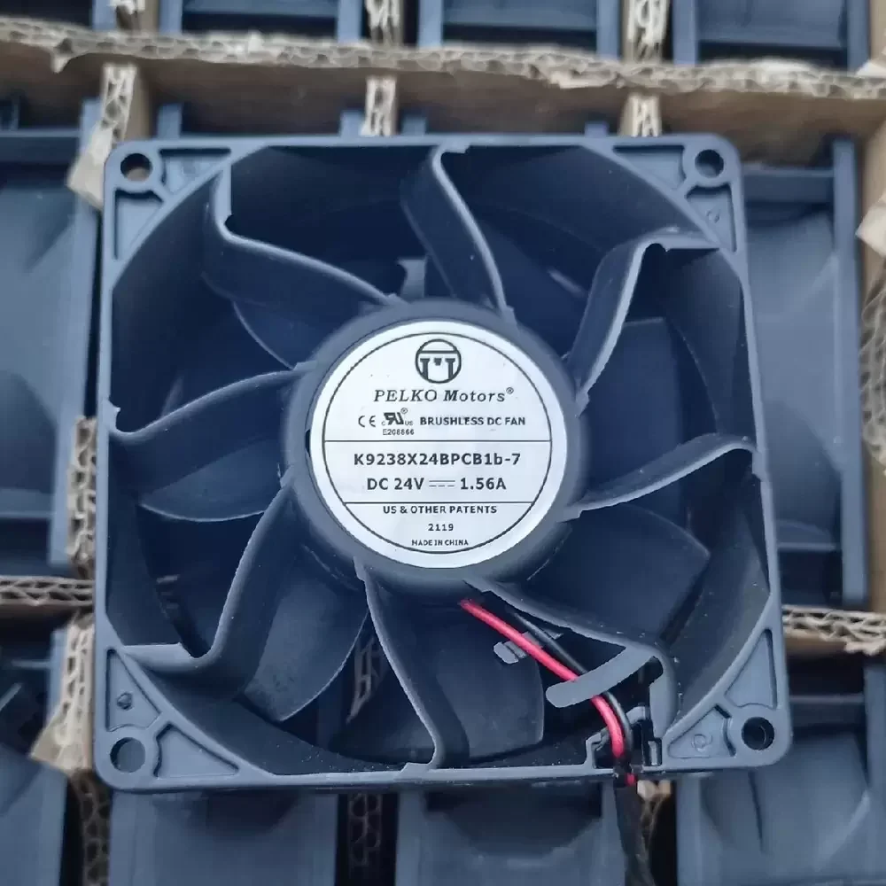 K9238X24BPCB1b-7 PELKO 24VDC 92x92x38mm Dual Ball Axial Fan