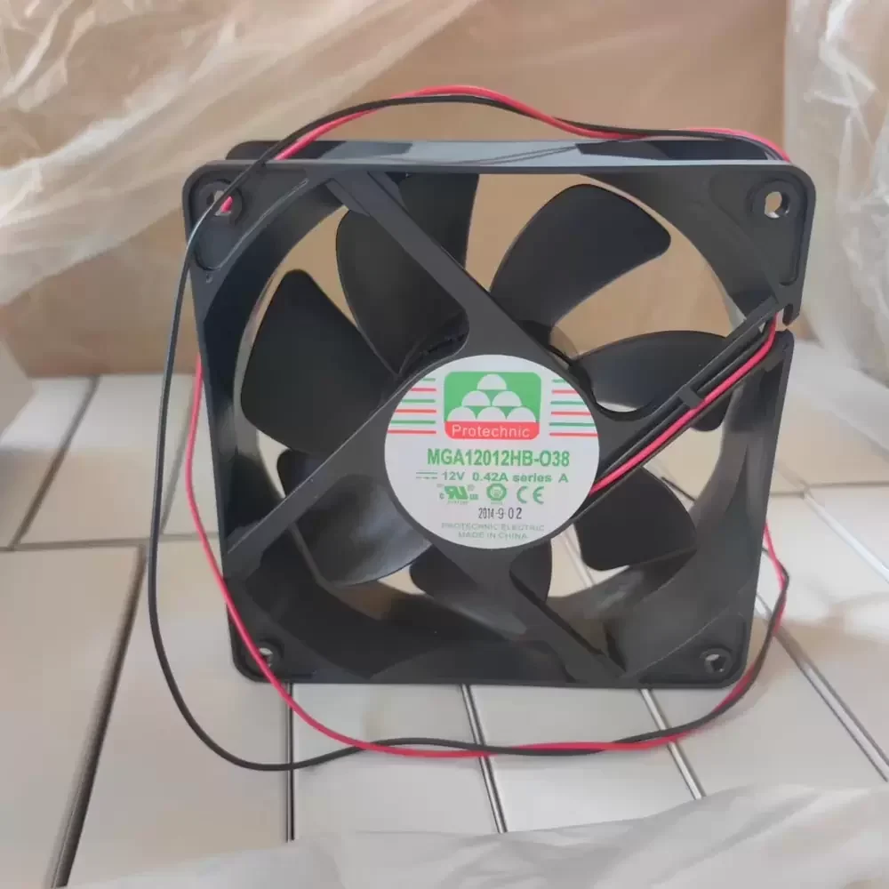 MGA12012HB-O38 Protechnic 12VDC 120x120x38mm 0.42A Axial Fan