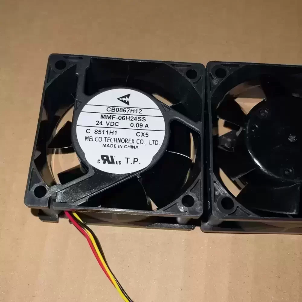 MMF-06H24SS-CX5 MELCO Technorex 24VDC 60mm 3-Wire Fan MMF-06H24SS-CX5 MELCO Technorex 24VDC 60mm 3-Wire Fan