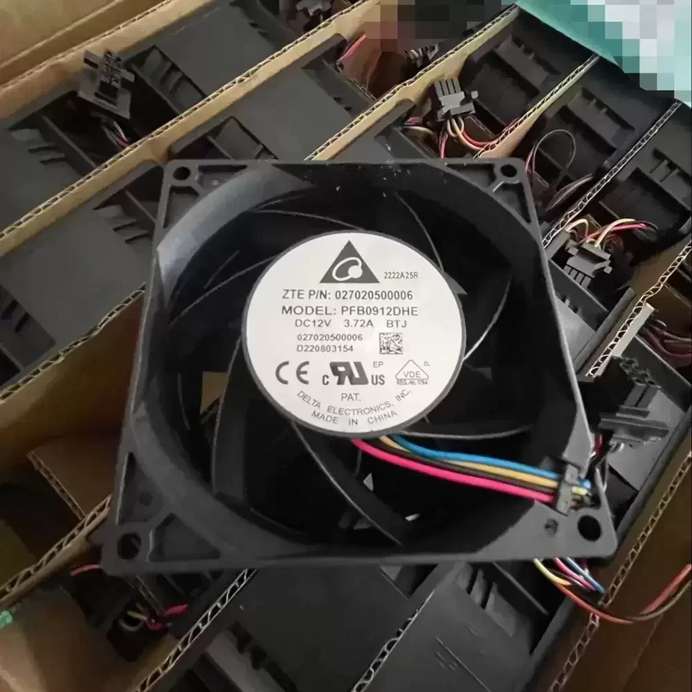 PFB0912DHE-BTJ Delta 12VDC 92x92x38mm PWM Axial Fan