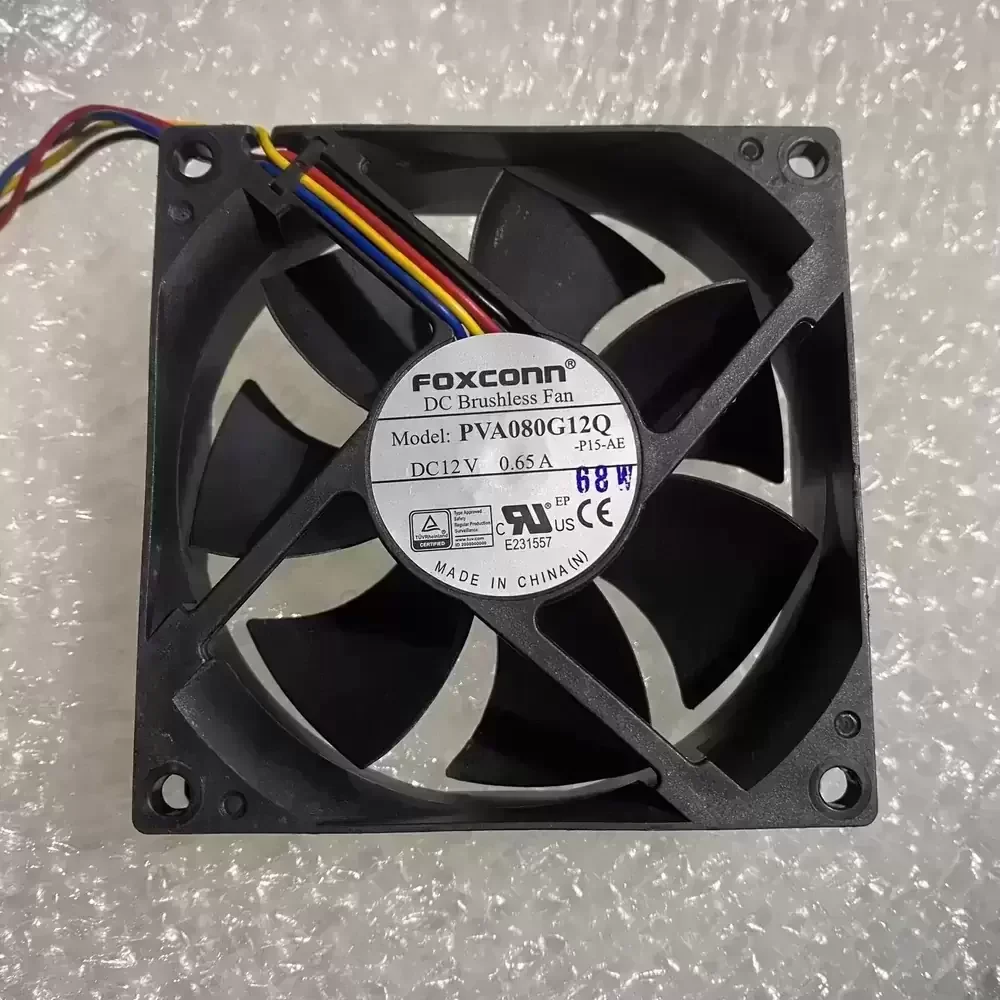PVA080G12Q-P15-AE Foxconn 12VDC 80x80x25mm PWM Axial Fan