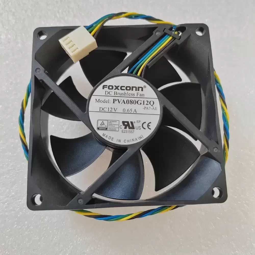 PVA080G12Q-PA7-AE Foxconn 12VDC 80mm PWM Axial Fan